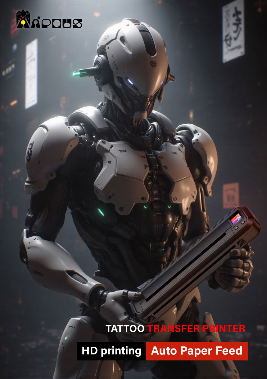 MHT Bluetooth Portable Tattoo Transfer Stencil Printer