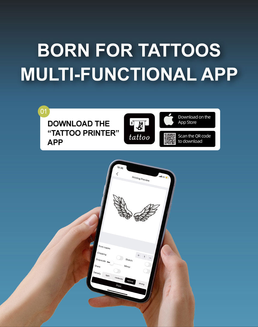 MHT Bluetooth Portable Tattoo Transfer Stencil Printer