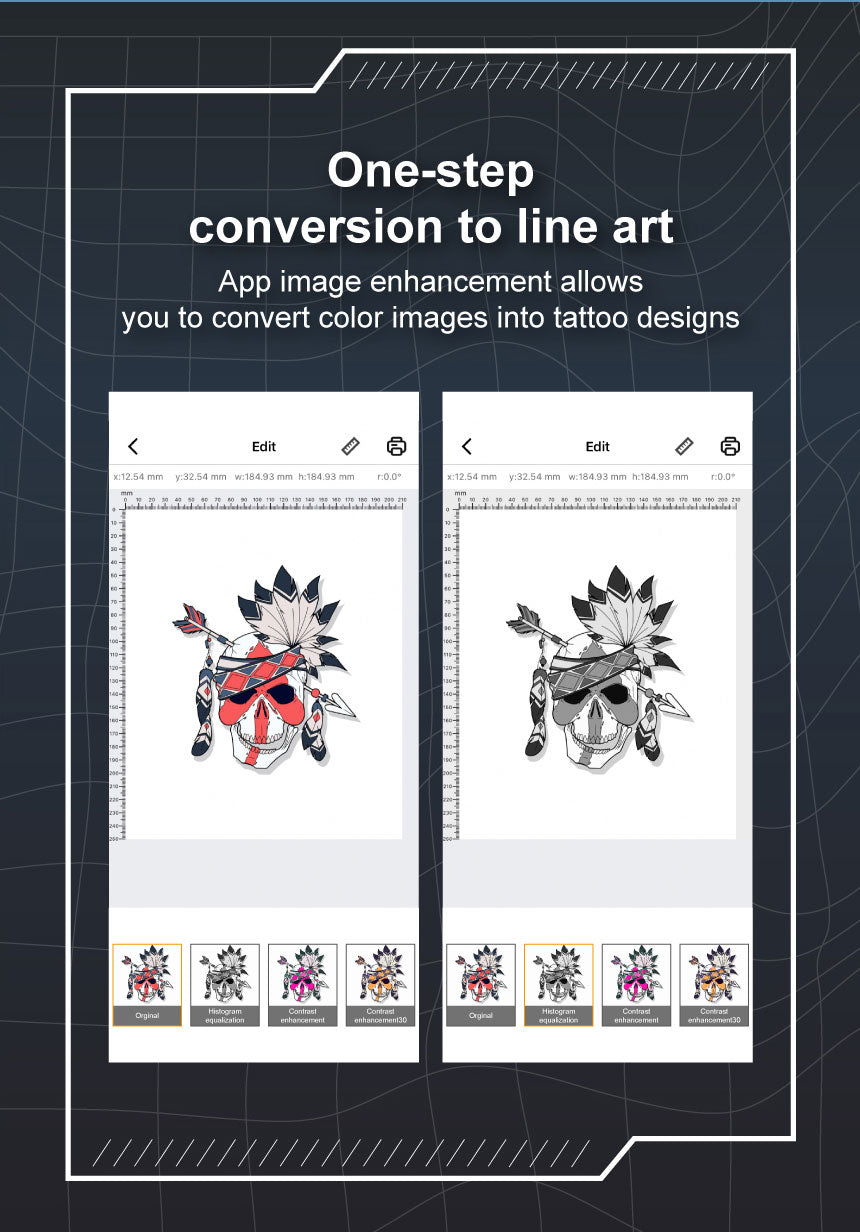 MHT Bluetooth Portable Tattoo Transfer Stencil Printer