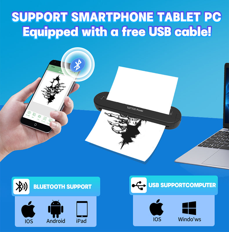 ATS Wireless Portable Tattoo Stencil Printer