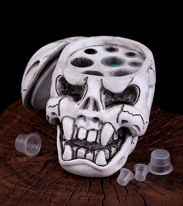8 Hole Skull Tattoo Ink Holder