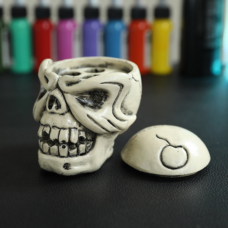 7 Hole Skull Tattoo Ink Holder