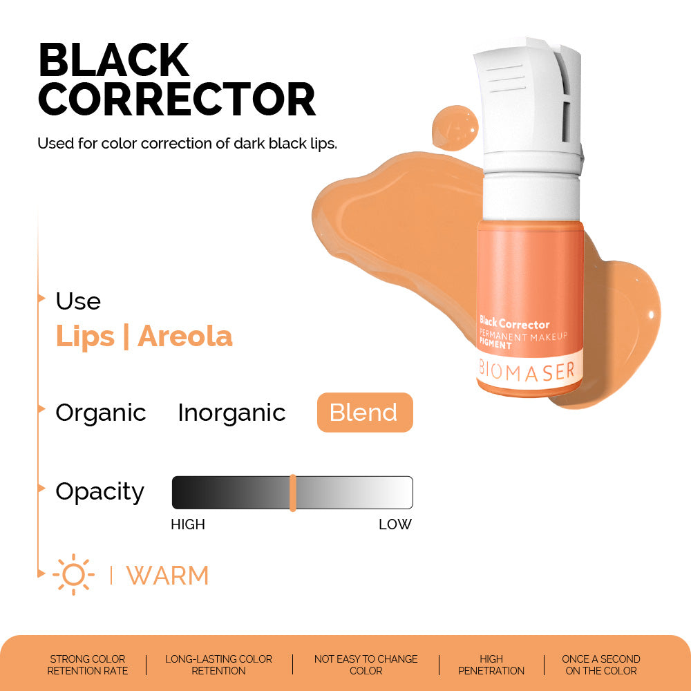 Biomaser Powder PMU Pigment - Black Corrector