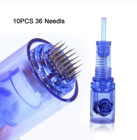 MTS MESO 10PCS Screw Microneedling Cartridge Needles for BMX Permanent Makeup Machine