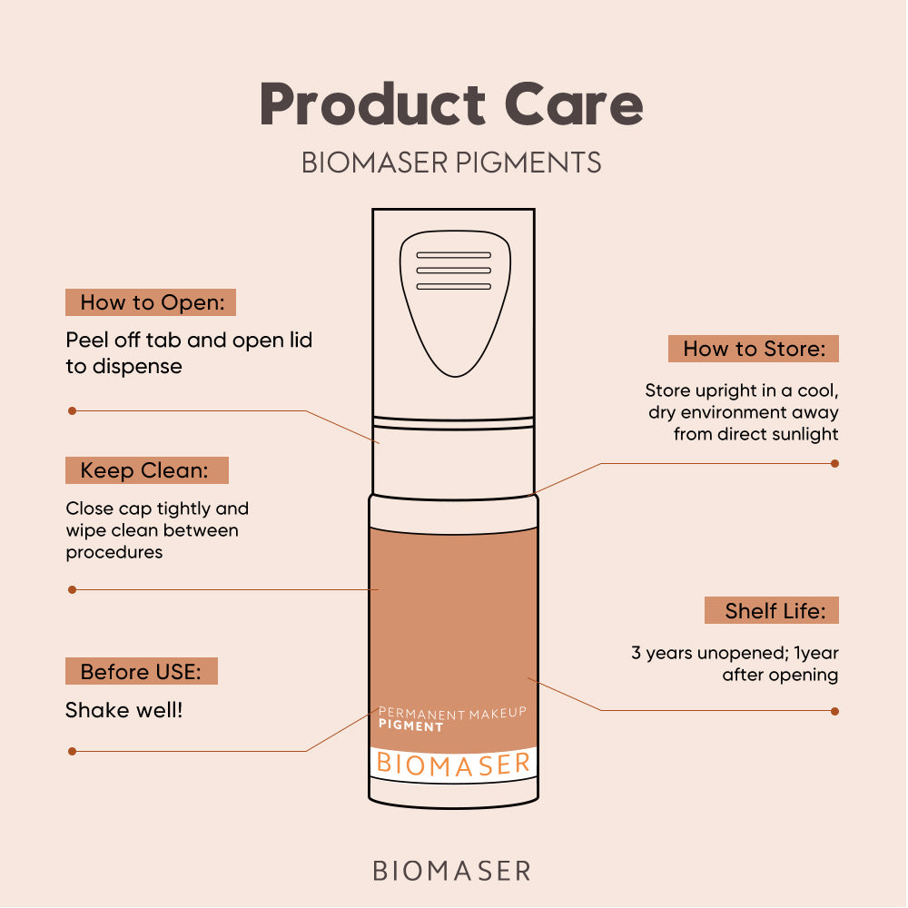 Biomaser Powder PMU Pigment - Scarlet Depth