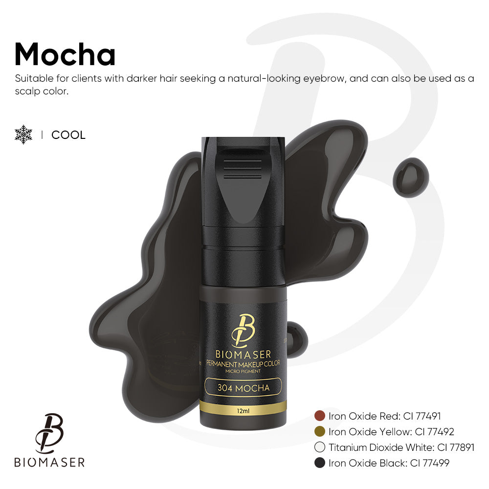 Eyebrow semi cream Biomaser permanent makeup semi cream pigment 12ml for machine and microblading