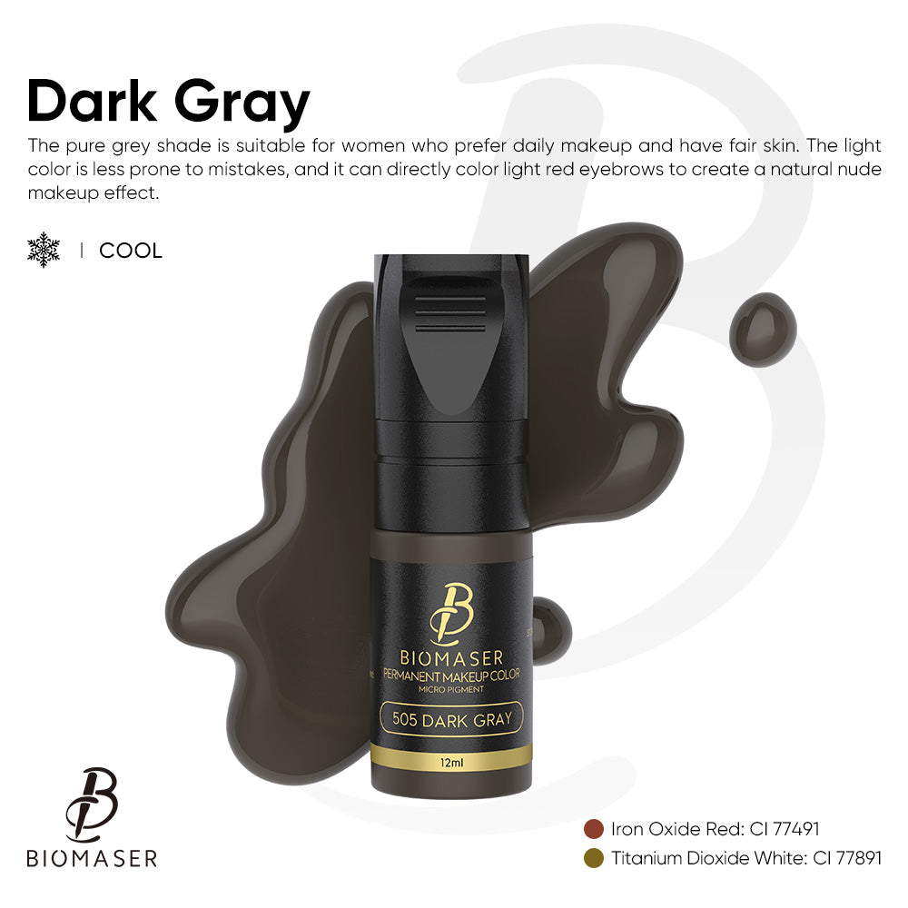 Eyebrow semi cream Biomaser permanent makeup semi cream pigment 12ml for machine and microblading