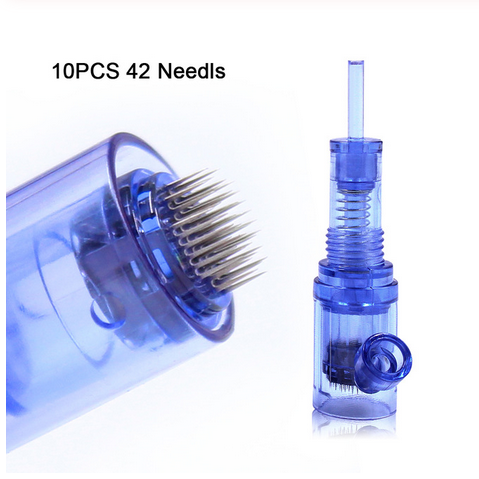 MTS MESO 10PCS Screw Microneedling Cartridge Needles for BMX Permanent Makeup Machine