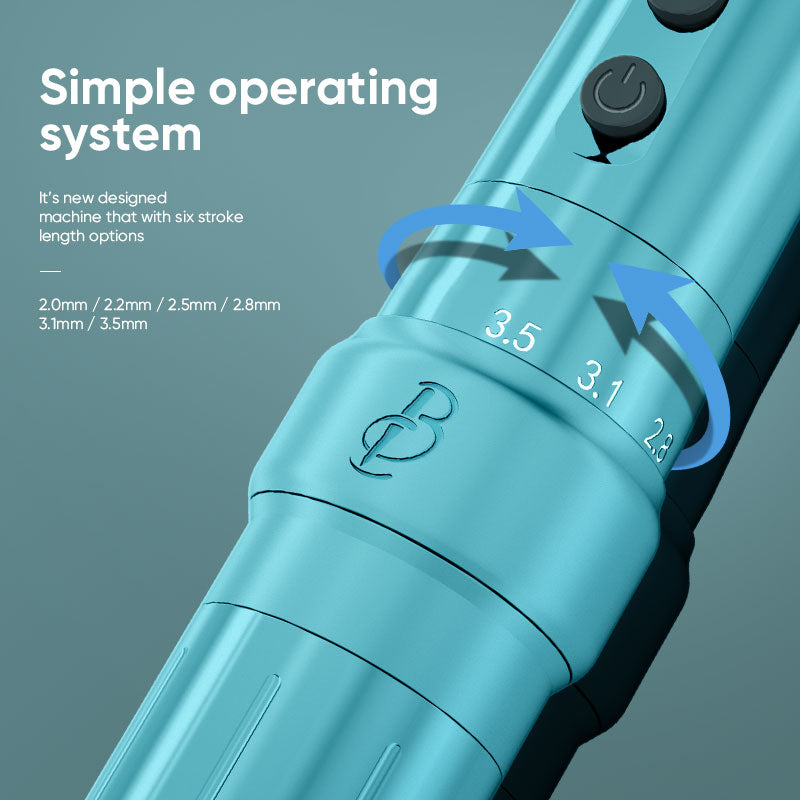 Biomaser U1 Wireless Permanent Makeup Machine Pen | Adjustable Stroke & Dual Battery