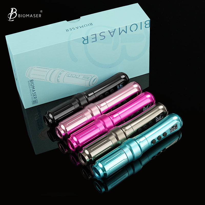 Biomaser U1 Wireless Permanent Makeup Machine Pen | Adjustable Stroke & Dual Battery