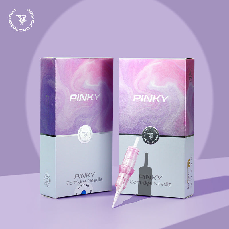 PINKY 0411U-0.18mm Curve Flat Universal Permanent Makeup Needle Cartridges for Tattoo Pens