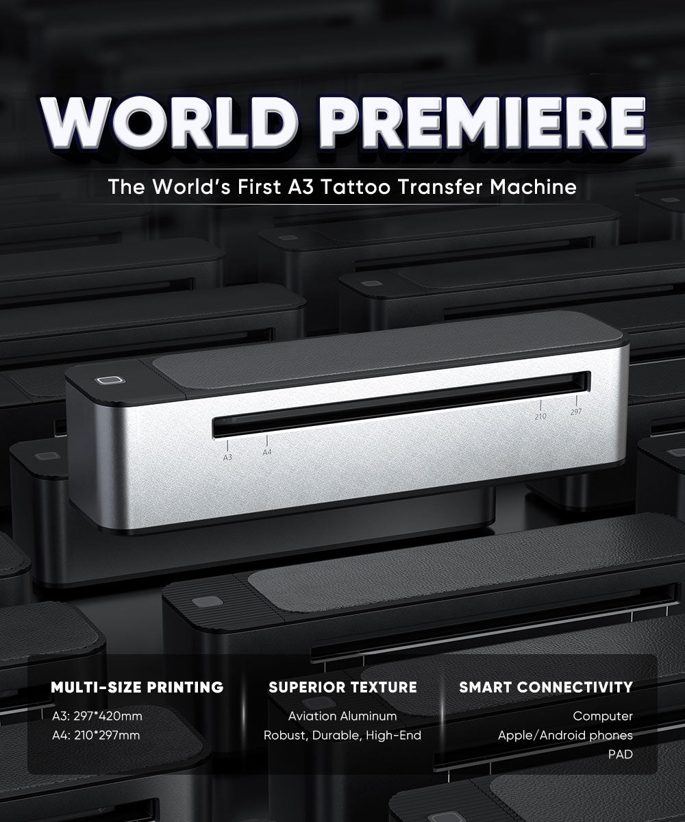 A3 Wireless Thermal Tattoo Transfer Machine
