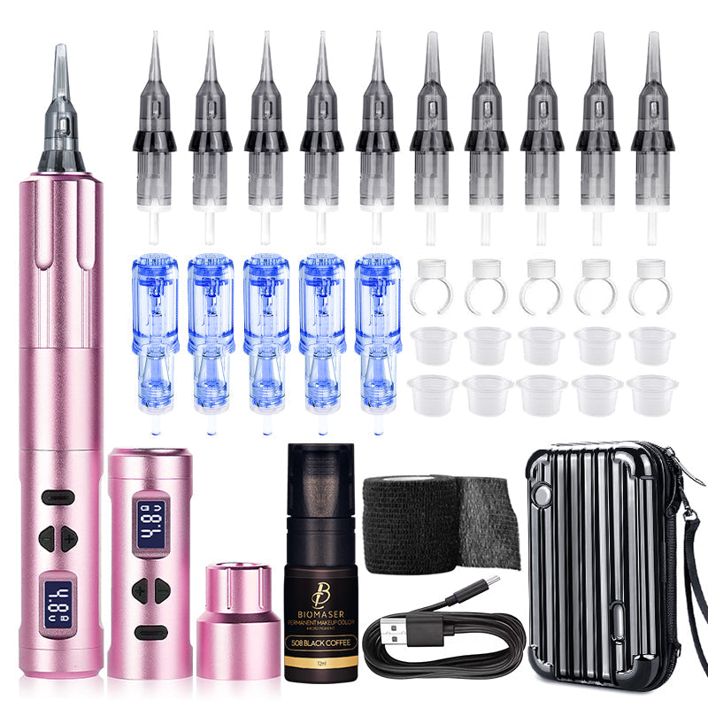 Wireless kits Tattoo Permanent Makeup Machine Thunderlordpower K6003