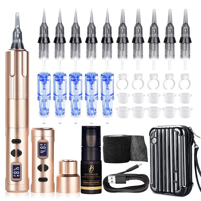 Wireless kits Tattoo Permanent Makeup Machine Thunderlordpower K6003