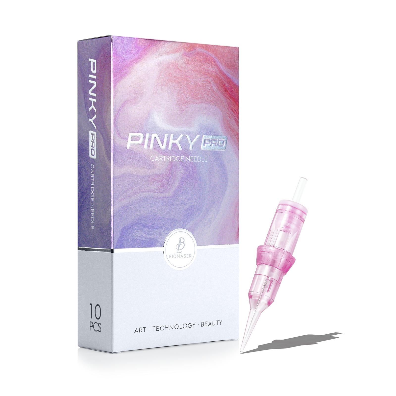 PINKY 1R Single Needle Universal Permanent Makeup Needle Cartridges for Tattoo Pens