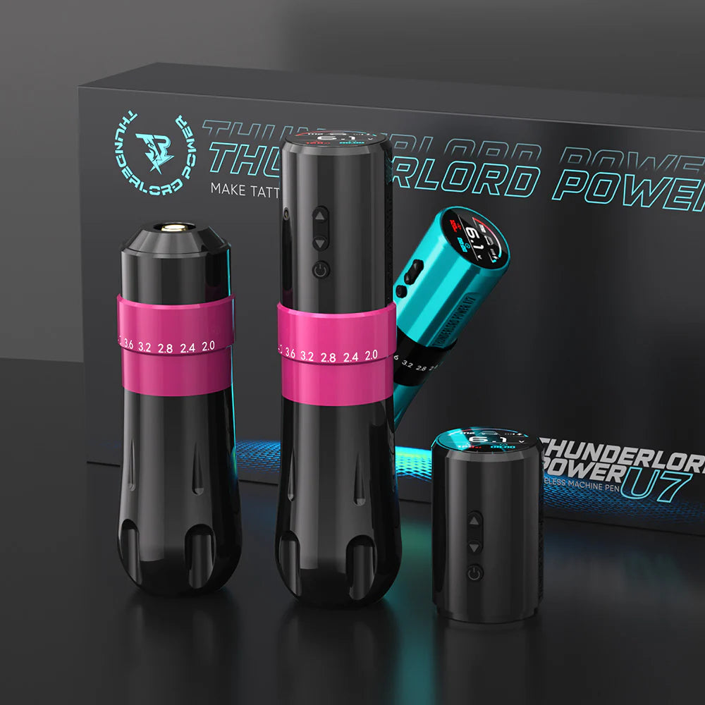 Thunderlord Power U7 Wireless Pen 7 Stroke Adjustable Tattoo Machine