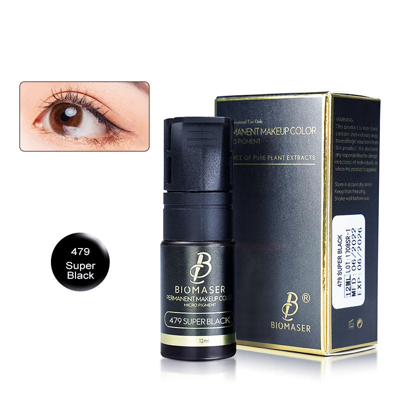 Eyeliner liquid Biomaser pigment ink for Permanent Makeup Micropigmentation Machine Pigment 12ml