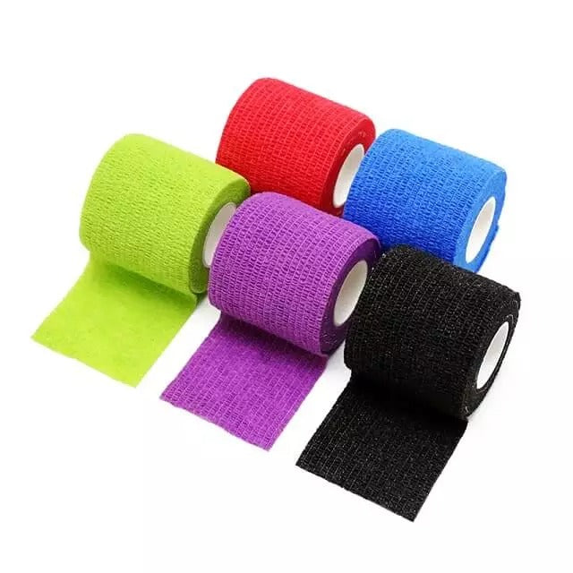 Tattoo tape grip bandage handle mix color 5pcs