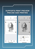 MHT Bluetooth Portable Tattoo Transfer Stencil Printer