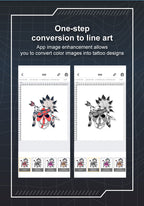 MHT Bluetooth Portable Tattoo Transfer Stencil Printer