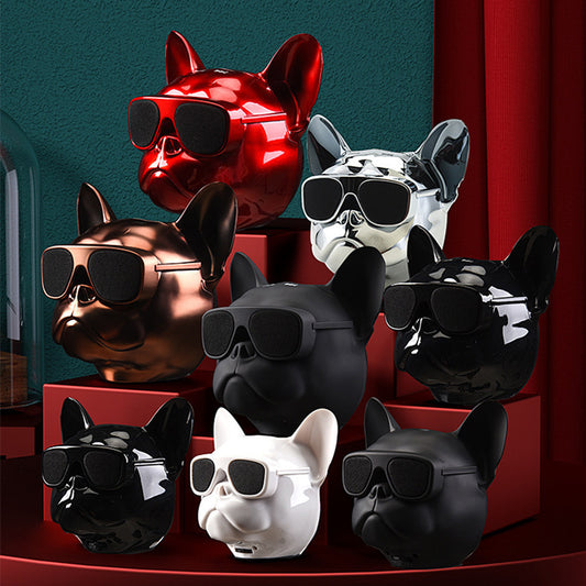 Designer Bluetooth Bulldog Speaker | Wireless Desktop Gift with 8H Bass & TWS Sync