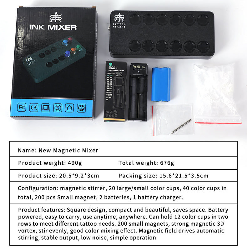 Tattoo Magnetic Ink Mixer