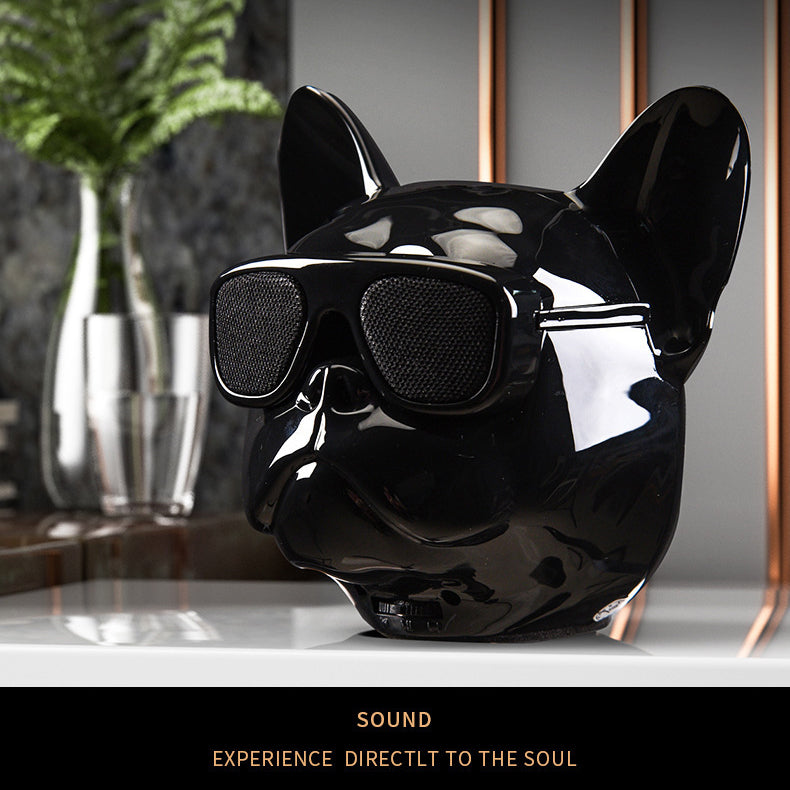 Designer Bluetooth Bulldog Speaker | Wireless Desktop Gift with 8H Bass & TWS Sync