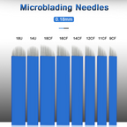 Dia. 0.18mm felexible disposable microblading Eyebrow Tattoo Needles 10pcs