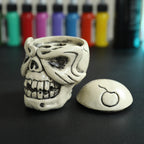 7 Hole Skull Tattoo Ink Holder