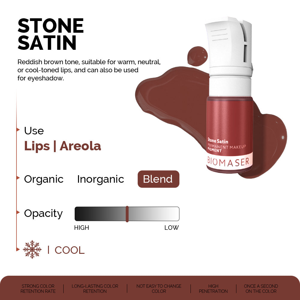 Biomaser Powder PMU Pigment - Stone Satin