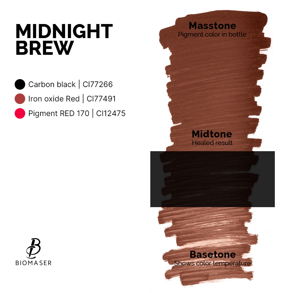 Biomaser Powder PMU Pigment - Midnight Brew