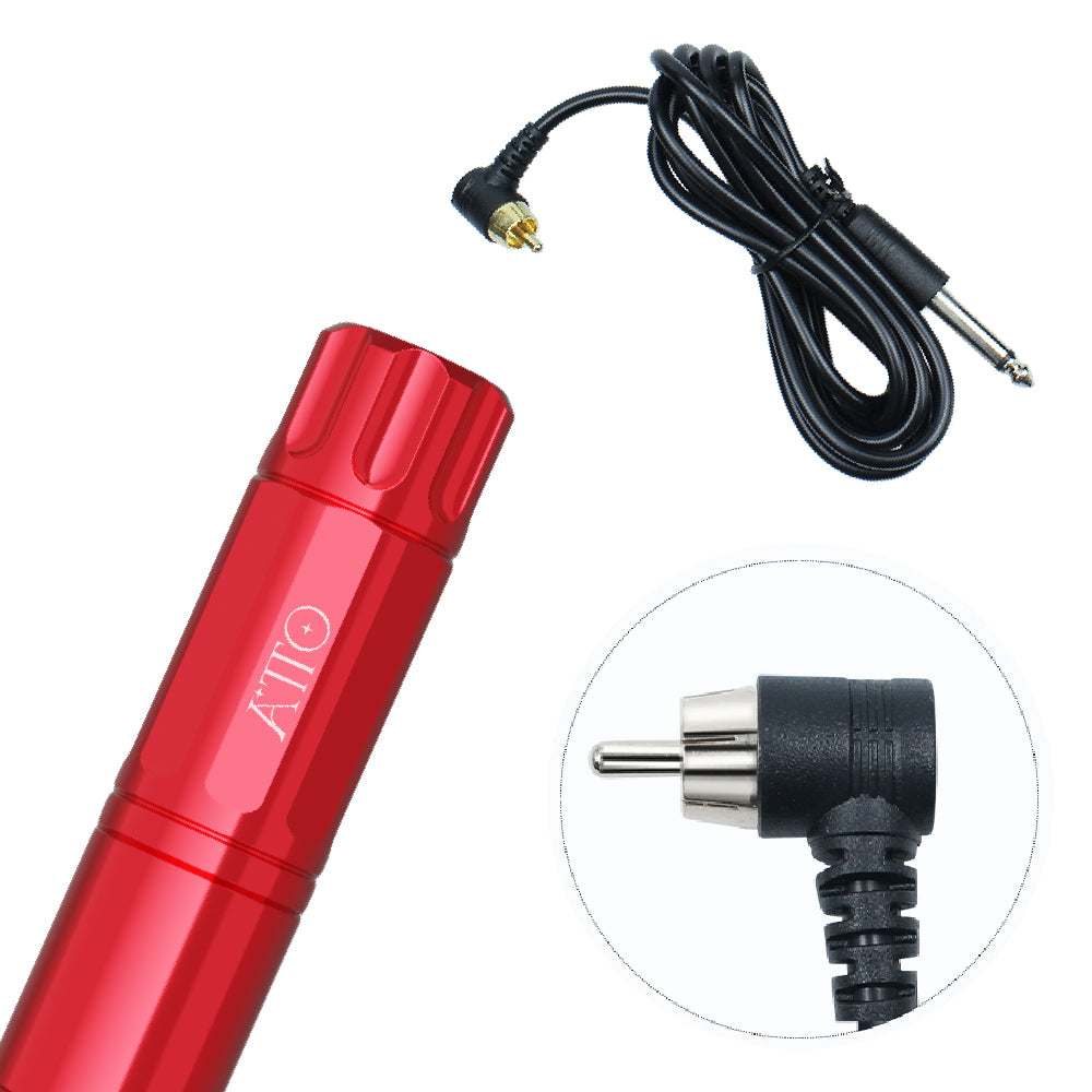 Atto Tattoo Machine Kit | Includes 10 Ink Cartridges & Needles for Professionals
