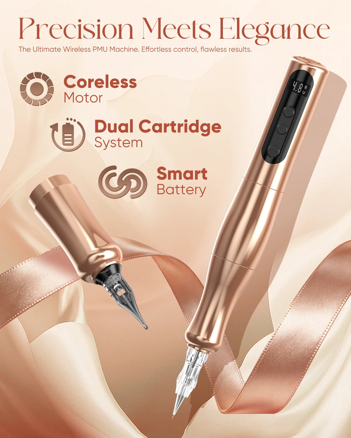 Biomaser P90 Pro Wireless PMU Machine | 3.0 mm Stroke