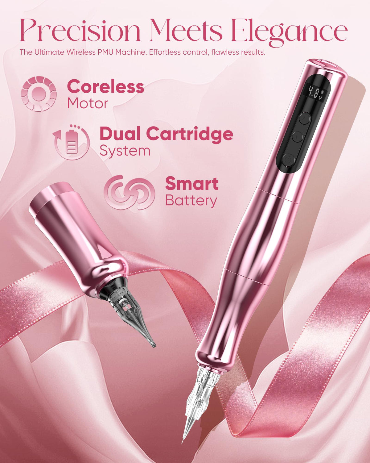 Biomaser P90 Pro Wireless PMU Machine | 3.0 mm Stroke