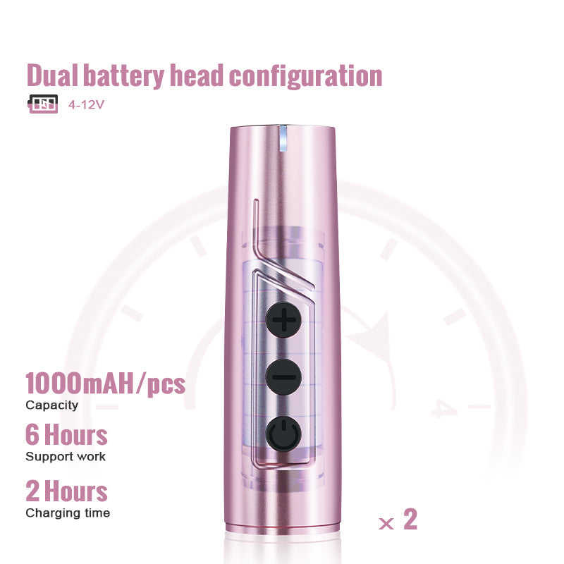BiomaserTP006 Professional PMU Kit - Dual Battery, Swiss Motor, Silent & Lightweight for Eyebrows & Lips