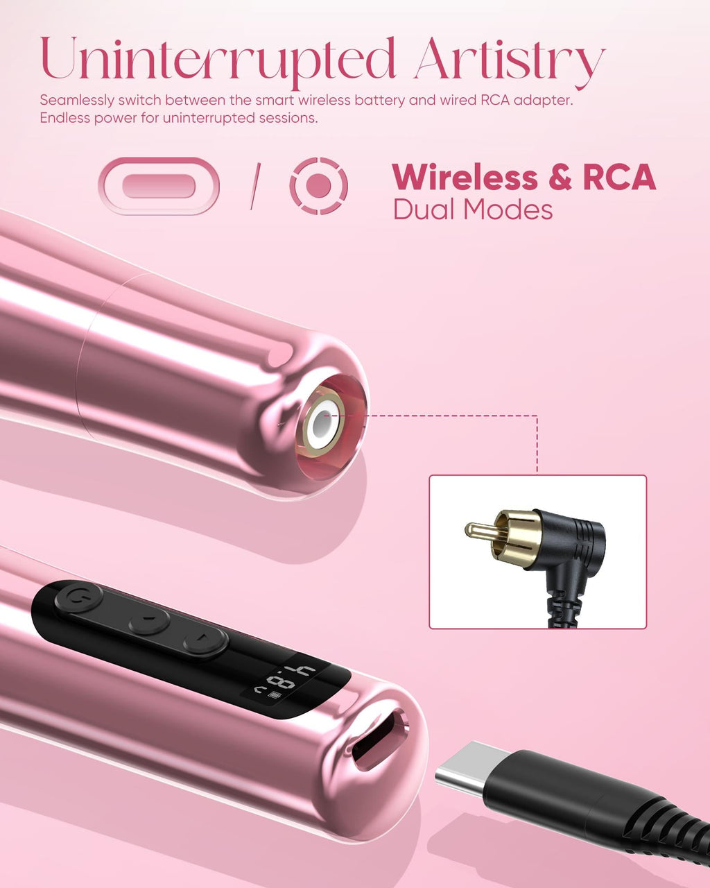 Biomaser P90 Pro Wireless PMU Machine | 3.0 mm Stroke