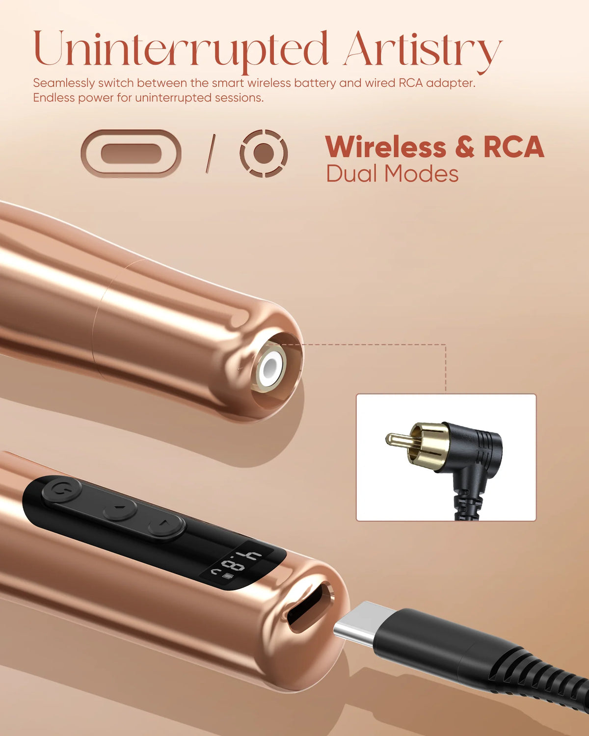 Biomaser P90 Pro Wireless PMU Machine | 3.0 mm Stroke