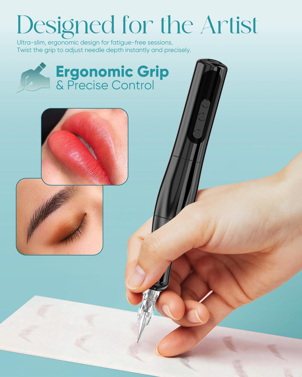 Biomaser P90 Pro Wireless PMU Machine | 3.0 mm Stroke