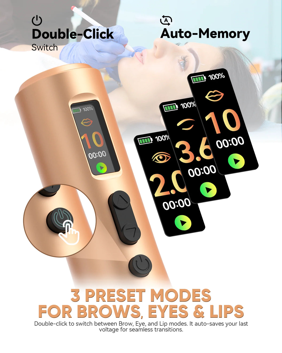 Biomaser Claro Wireless PMU Pen | 2.5 mm Stroke
