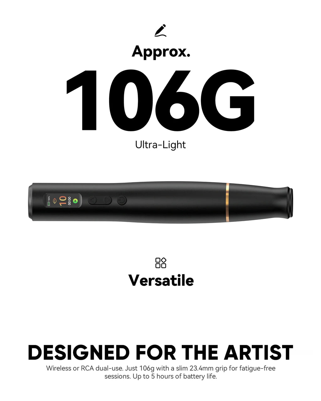 Biomaser Claro Wireless PMU Pen | 2.5 mm Stroke