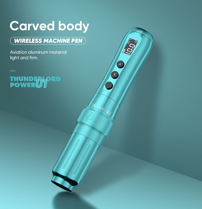 Biomaser U1 Wireless Permanent Makeup Machine Pen | Adjustable Stroke & Dual Battery