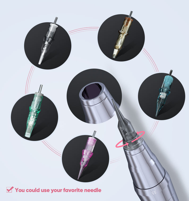 Biomaser TP010 Tattoo & Makeup Machine | Wireless 3.0mm Adjustable Stroke Pen