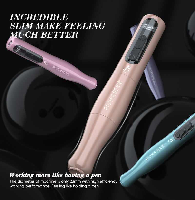 Biomaser P90 Pro Wireless Permanent Makeup Machine | 3.0 Adjustable Stroke Pen