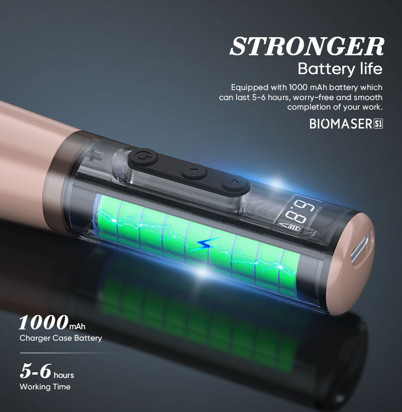 Biomaser P90 Pro Wireless Permanent Makeup Machine | 3.0 Adjustable Stroke Pen
