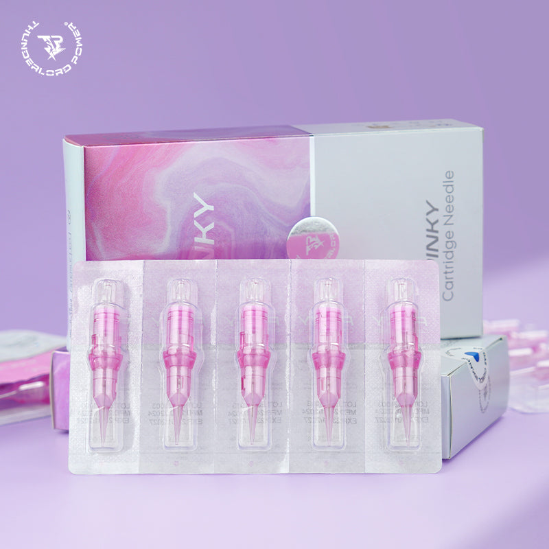 PINKY 20 cartuchos de agujas de maquillaje permanente universales CM Curve Mangum para bolígrafos de tatuaje