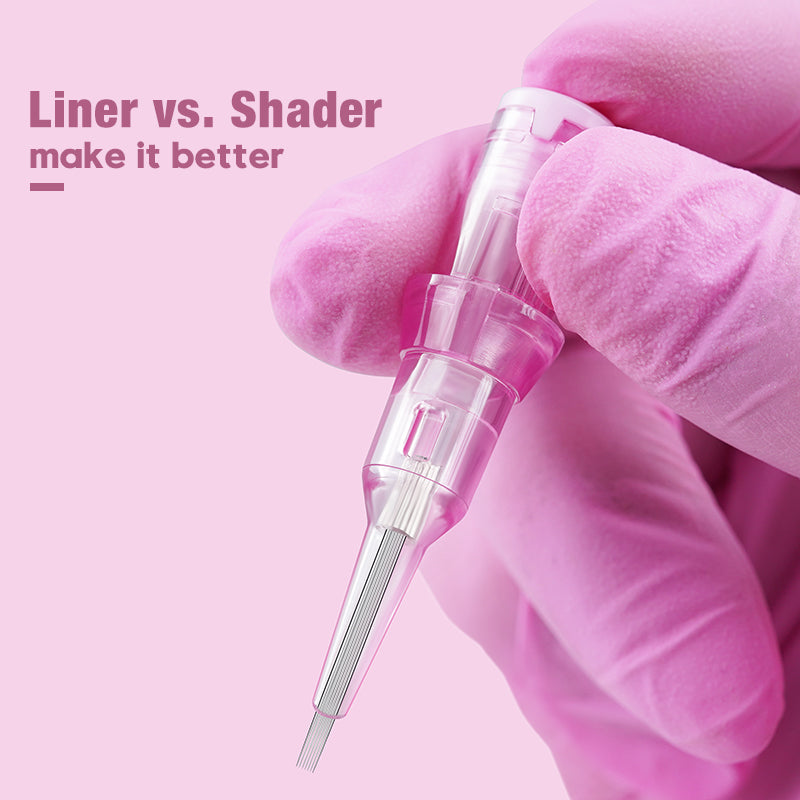 PINKY XF Concave-convex Flat Universal Permanent Makeup Needle Cartridges for Tattoo Pens