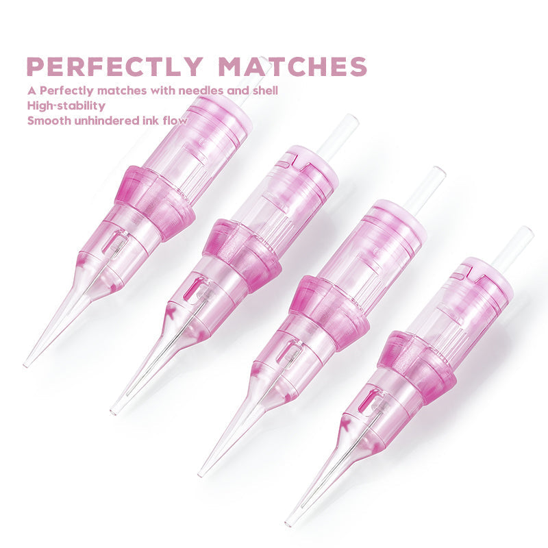 PINKY RL Round Liner Universal Permanent Makeup Needle Cartridges for Tattoo Pens