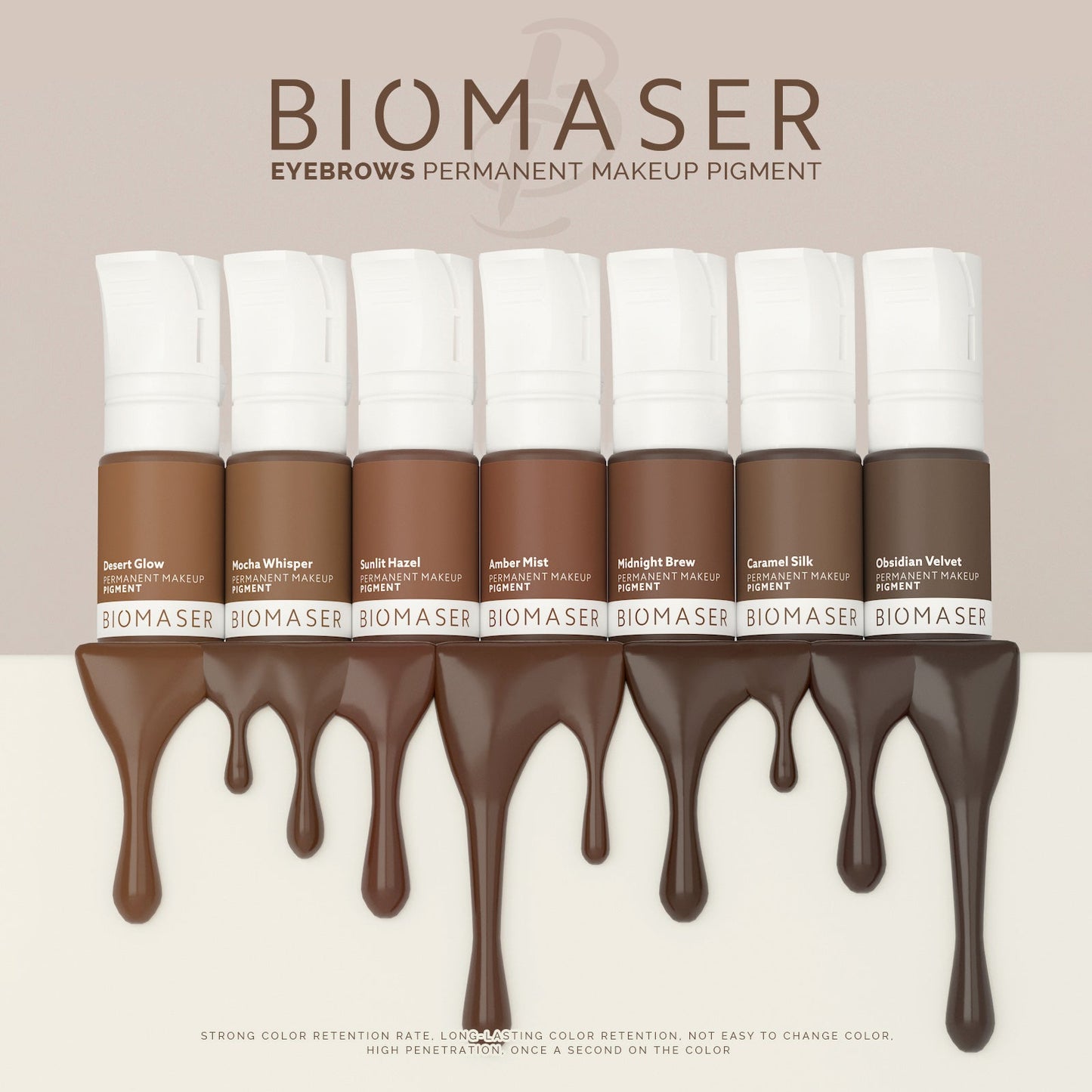 Biomaser Powder PMU Pigment Ink for Eyebrows