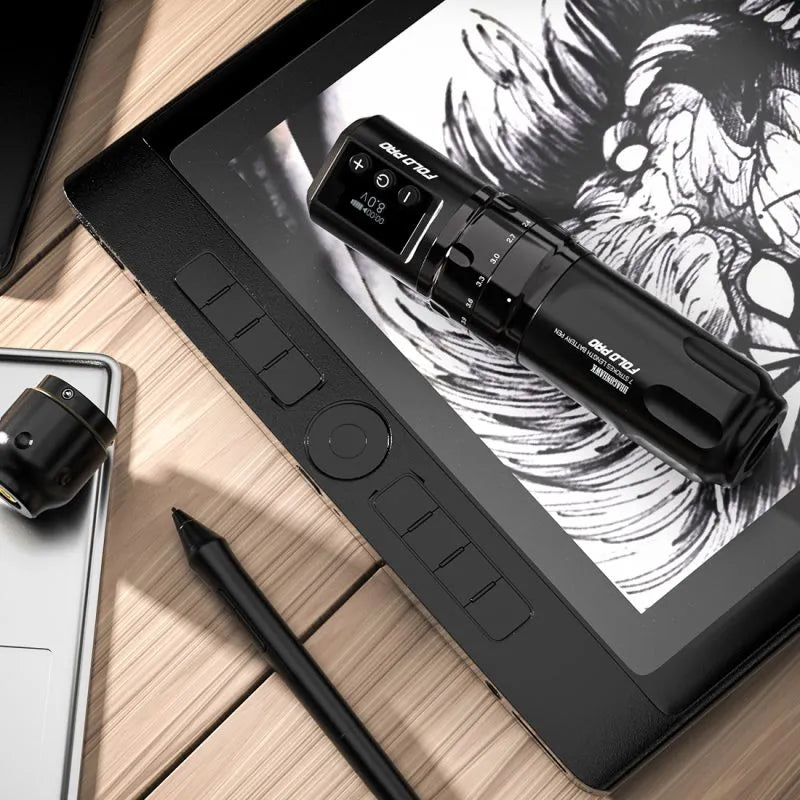 Dragonhawk Wireless Tattoo Pen Machine with 7 Stroke Lengths