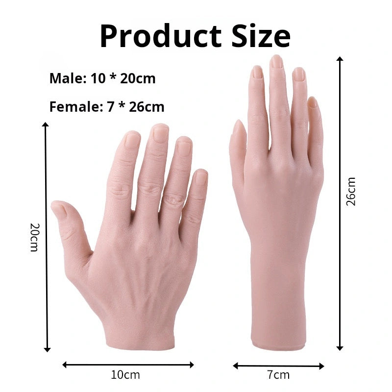 Silicone Hand Model for Tattoo Training with Realistic Skin Texture